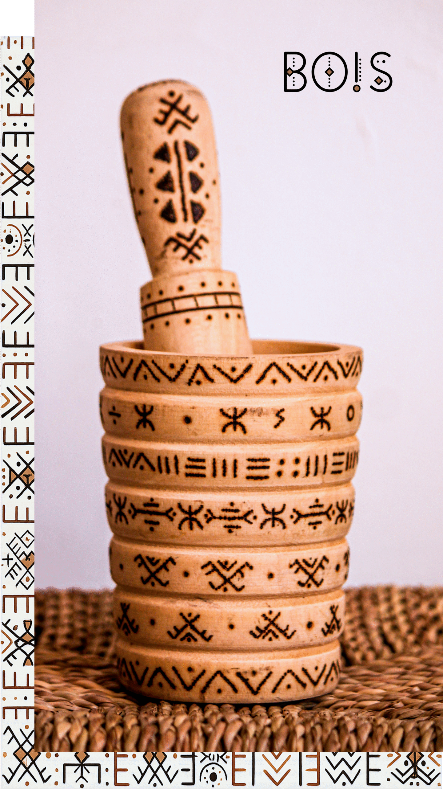 TAFRDUT Amazigh home decor with traditional geometric design